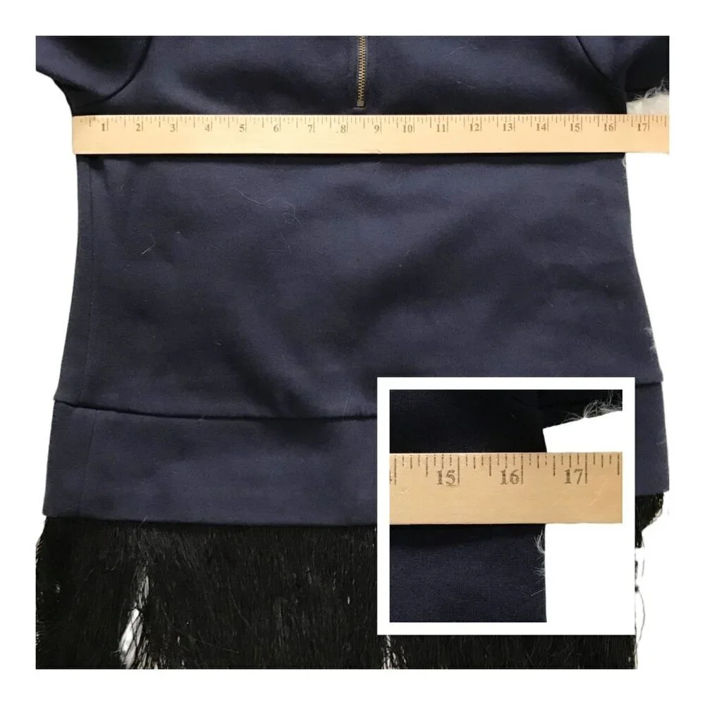 J. Crew sweatshirt with fringe hem, Size XXS